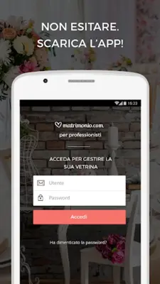 Matrimonio.com per le aziende android App screenshot 0