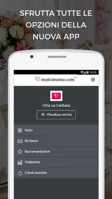 Matrimonio.com per le aziende android App screenshot 1